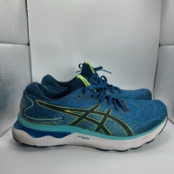 Asics Gel Nimbus 24 Shoes Mens Size 11.5 Extra Wide Blue Running Cushioned - Picture 1 of 11